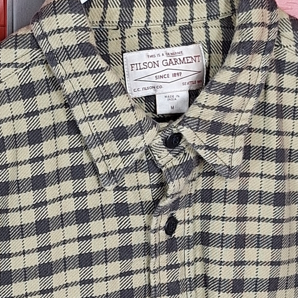 Filson mens Alaskan guide heavyweight flannel shirt size Medium - Picture 4 of 5